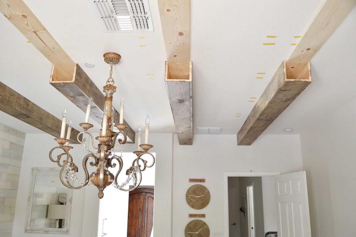 Faux Wooden Beams Ceiling