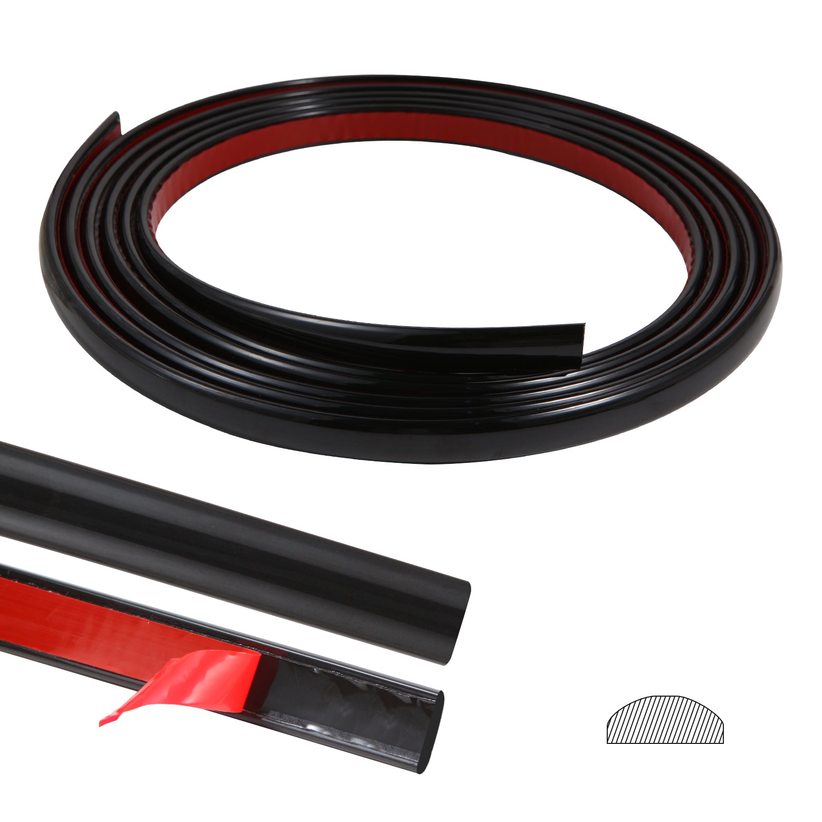 Black Peel and Stick Trim