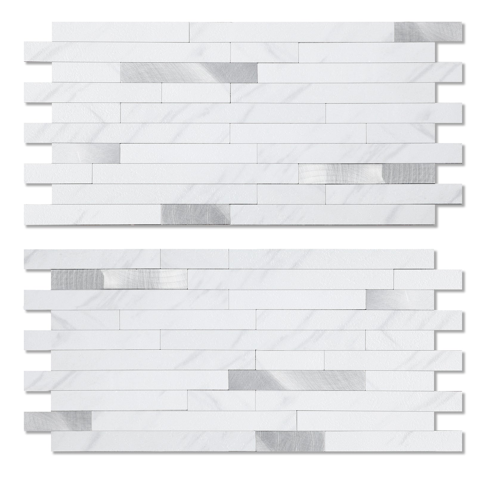 Jazz white peel and stick tiles