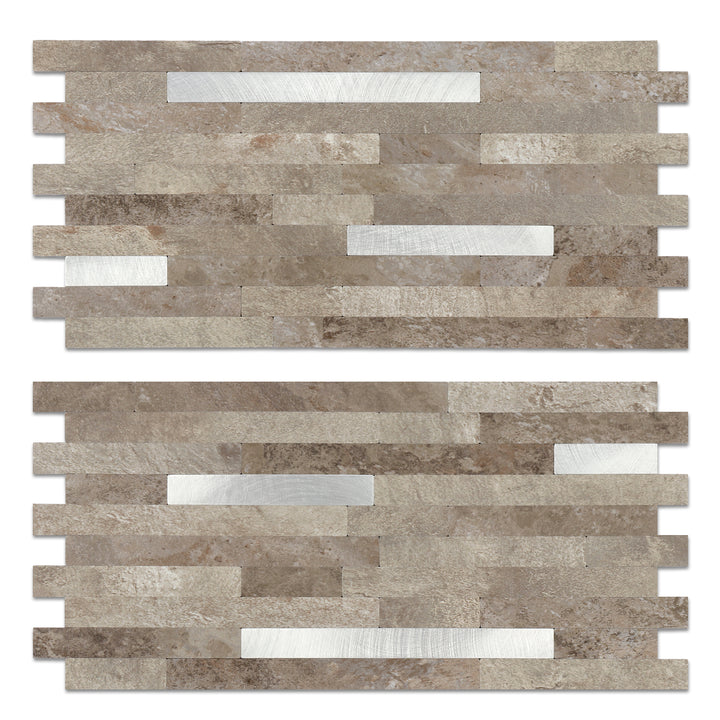 Brownish Stone Linear Blend Tile
