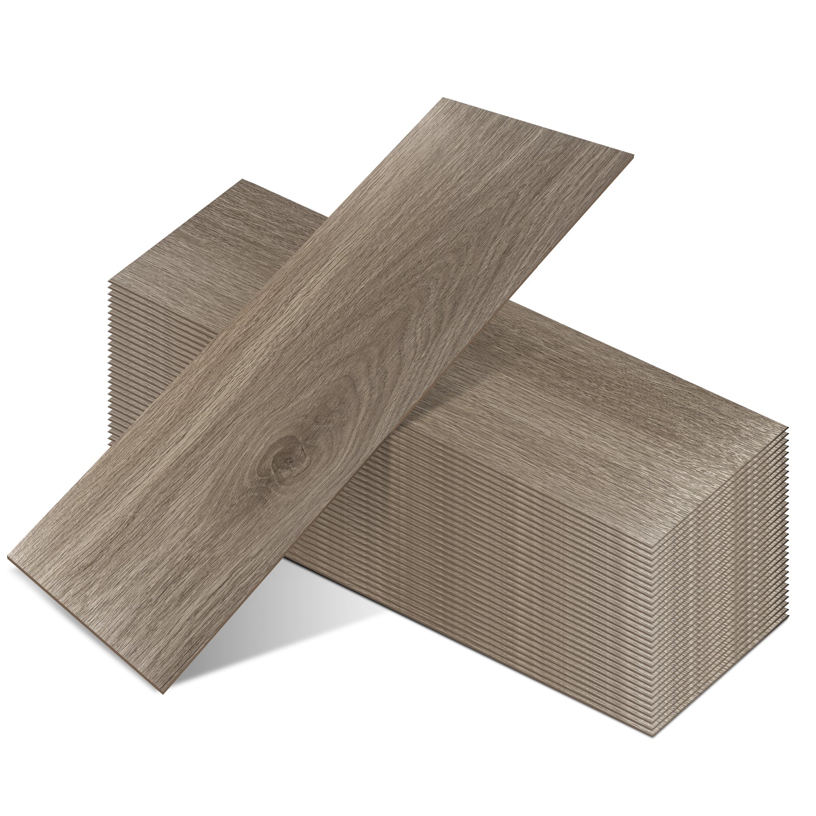 Peel-and-Stick Vinyl Wood Flooring in Pecan Tan