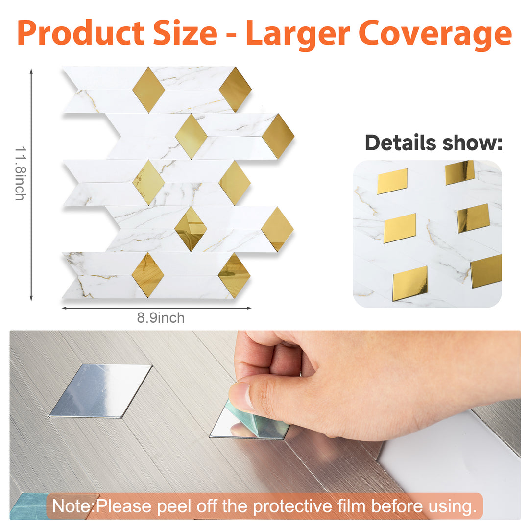 backsplash tile size