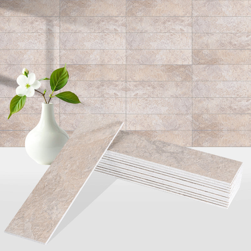 Stone beige peel and stick tiles