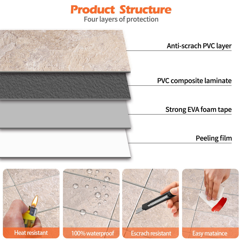 subway tile structure