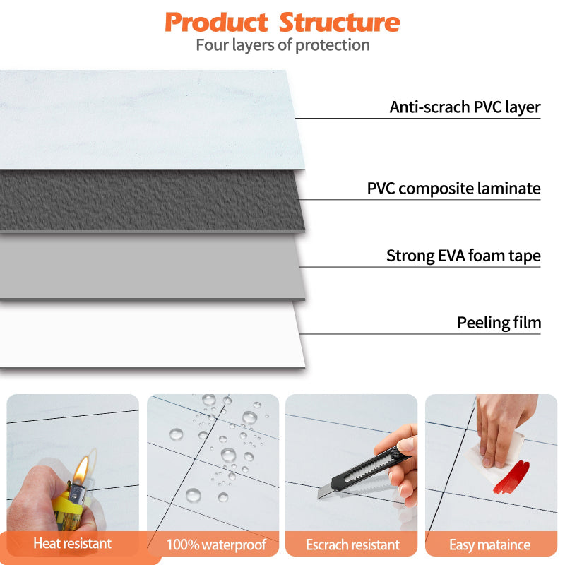 subway tile structute