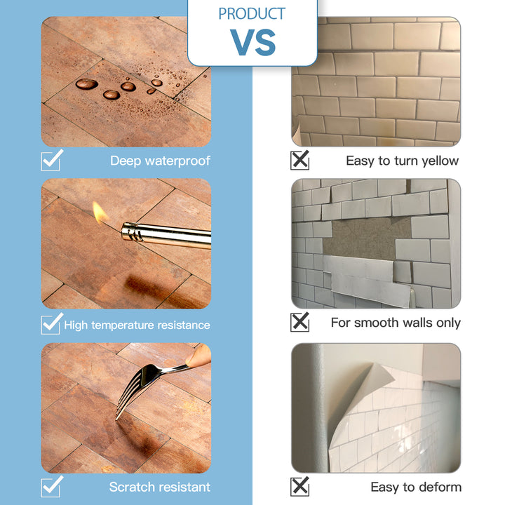 yipscazo peel and stick copper tiles