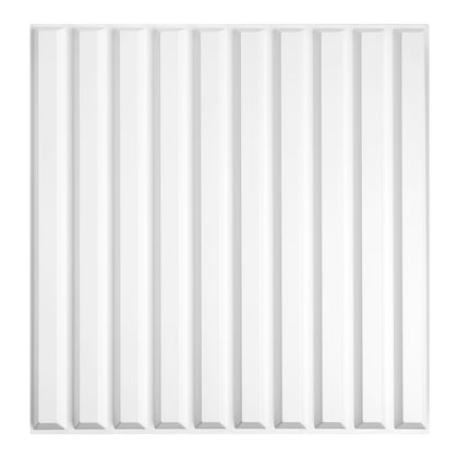 White Slat Wall Panel